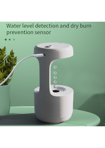 LZ599 Yerçekimsiz Hava Nemlendirici | 600 ml Kapasite | Dijital Saatli | Zarif Tasarım fırsatları