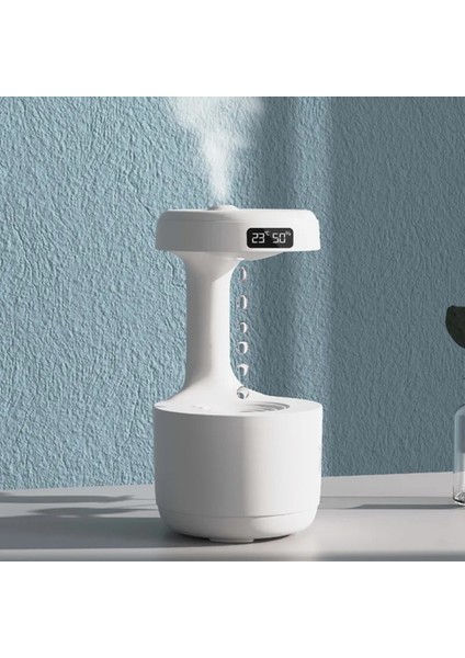 LZ599 Yerçekimsiz Hava Nemlendirici | 600 ml Kapasite | Dijital Saatli | Zarif Tasarım