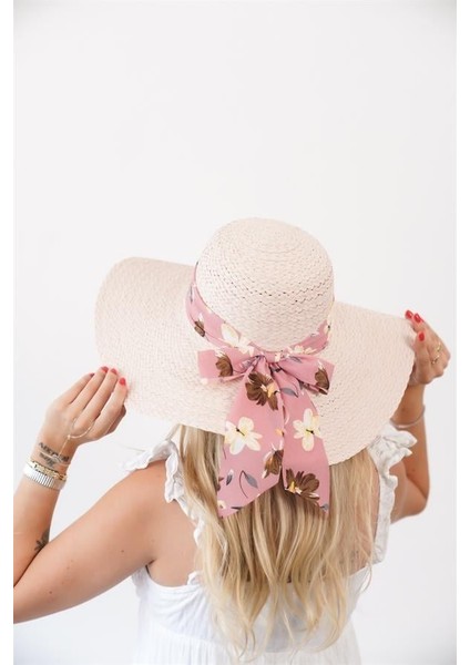 Kadın Lna Pudara Çiçek Detaylı Hasır Şapka fırsatları