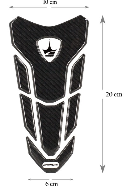 Ducati Ile Uyumlu Grippach Kaydırmaz 6d Karbon Tank Pad (Sticker Değildir) GC12 modelleri