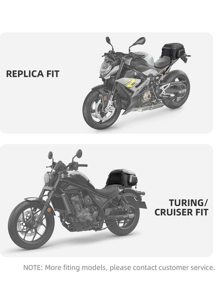 MTR2335KC Katlanabilir / Genişleyebilir Sert Kasa Motor Kuyruk Çantası — 23L→35L, %100 Su Geçirmez Iç Torba, Eva Hardshell, Universal Montaj fırsatları