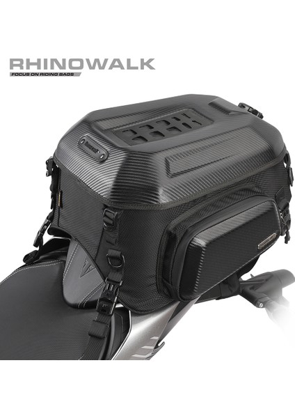 MTR2335KC Katlanabilir / Genişleyebilir Sert Kasa Motor Kuyruk Çantası — 23L→35L, %100 Su Geçirmez Iç Torba, Eva Hardshell, Universal Montaj