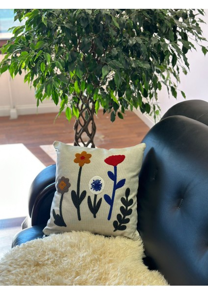 Dekoratif Kırlent Kılıfı Punch Işlemeli 2'li fiyatları