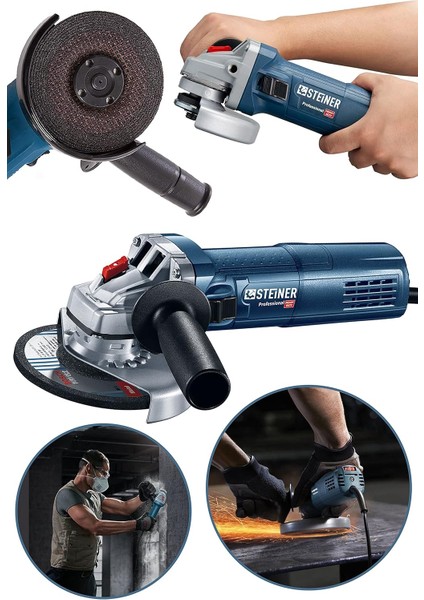 Alman 2600 Watt Professional Bakır Sargılı Avuç Içi Spiral Taşlama Makinesi