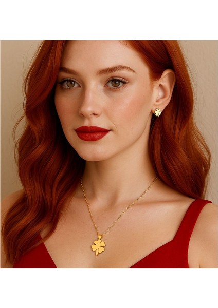 Dört Yapraklı Yonca Kolye Gold ve Gümüş fiyatları