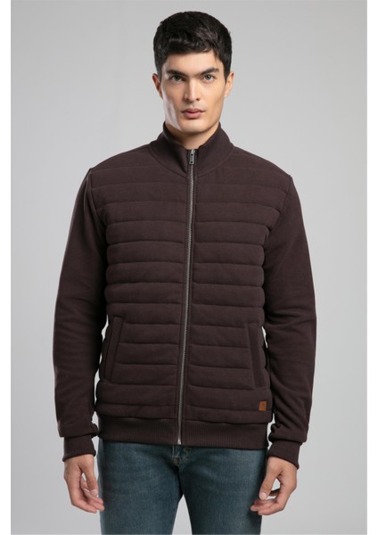 Rowena Erkek Dik Yaka Fermuarli Sweatshirt Acı Kahve fiyatları