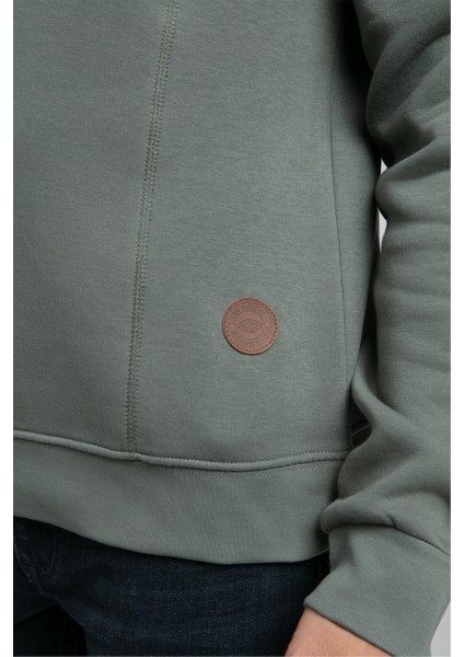 Ceaser Erkek Dik Yaka Sweatshirt Çağla Yeşili indirimleri