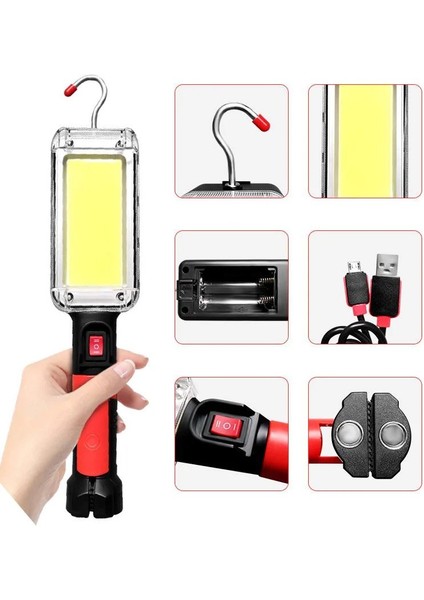 ZJ-8859 20 Watt Cob Ledli Çalışma Lambası fiyatları