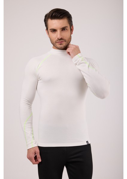 Thermo-Fit Erkek Termal Içlik Üst Kayak Içliği Ekru Beyaz Neon fırsatları