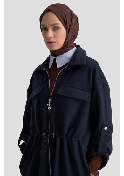 Beli Büzgülü Örme Giyçık 25KD1504 Lacivert fırsatları