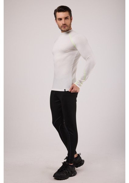 Thermo-Fit Erkek Termal Içlik Üst Kayak Içliği Ekru Beyaz Neon indirimleri