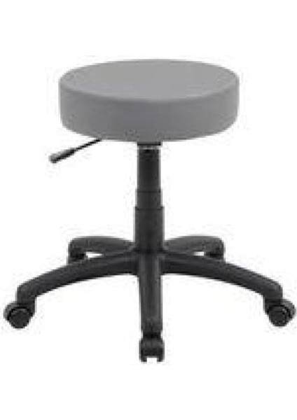Ofis Kasiyer Taburesi Tekerlekli Deri Döşeme Oturak Eczane Laboratuvar Çalışma Koltuğu Acık Gri modelleri