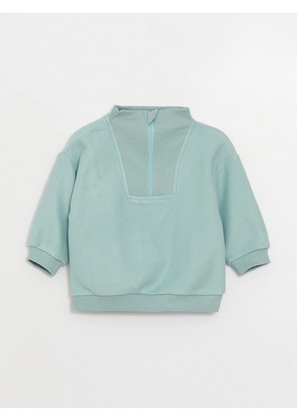 Lcw Baby Yeşil Bisiklet Yaka Uzun Kollu Baskılı Erkek Bebek Sweatshirt ve Pantolon 2'li Takım fiyatları