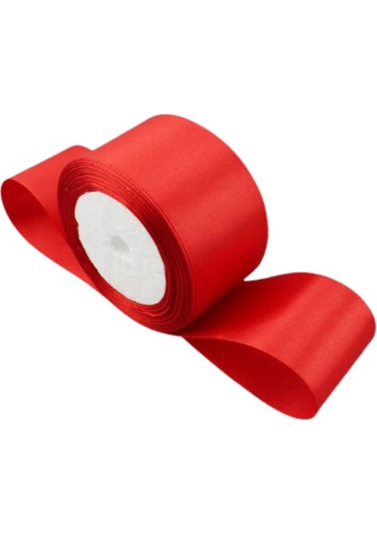 Saten Kurdele 6 cm Kırmızı 1 Metre