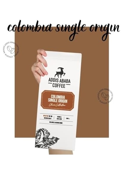Addis Ababa Kolombiya Single Origin Filtre Kahve 1kg