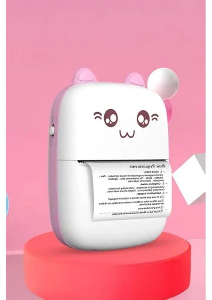 C9 Pembe Mini Yazıcı Taşınabilir Termal Yazıcı Kablosuz Bağlantı Ap Kontrol Cep Yazıcısı ( Lisinya ) fiyatları