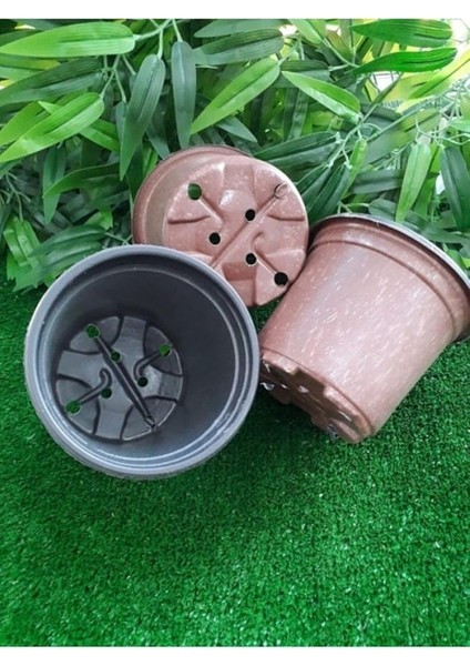 Vakum Saksı 100 Adet 13X10 cm 0,90 Lt Plastik Saksı Ucuz Saksı Fide Üretim Saksısı Fide Saksısı