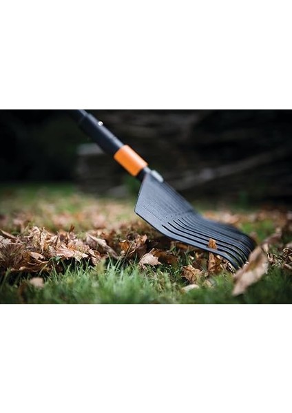 Quikfit, 1000642 Yaprak Süpürgesi, Alet Başlığı, 25 Dişli, Genişlik: 50 Cm, Plastik Dişler, Siyah/turuncu, modelleri