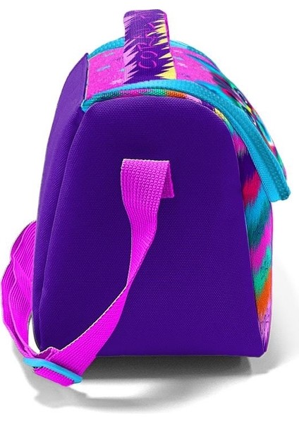 Kids Mor Pembe Kedi Desenli Thermo Beslenme Çantası Ilköğretim Beslenme Çantası modelleri