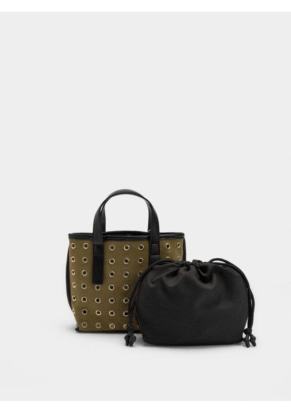 Zımba Detaylı Iç Cepli Tote Çanta fiyatları