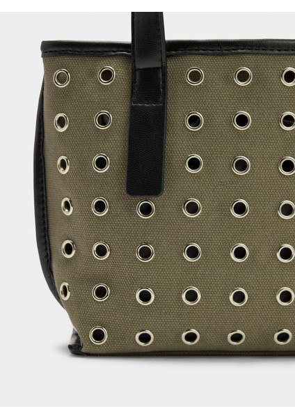 Zımba Detaylı Iç Cepli Tote Çanta modelleri