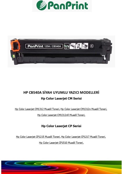 Hp Color Laserjet CP1215 Siyah Muadil Toner fiyatları