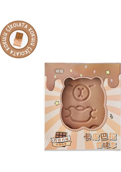 Capybara Çilek & Çikolata Kokulu Defter Not Defteri