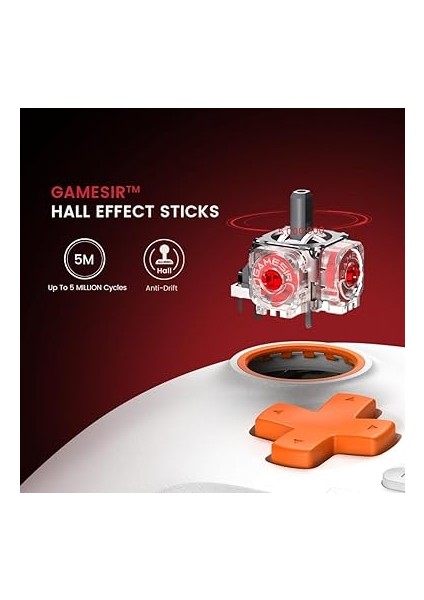 Xbox Series X|s, Xbox One ve Windows 10/11 Için T7 Kablolu Oyun Kumandası, Tak ve Çalıştır Oyun Oyun Oyun Pedi, Hall Efektli Joysticks/hall Trigger, 3,5 mm Ses Jakı - Beyaz fiyatları