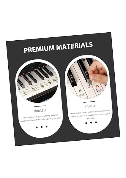 Elektronik Klavye Çıkartmaları 88 Tuşlu Piyano Klavye Çıkartmaları Sağlam - Ter Kolay Yapıştırma ve Çıkarma Müzik Enstrümanı Çıkartmaları Piyano Pratiği Için modelleri