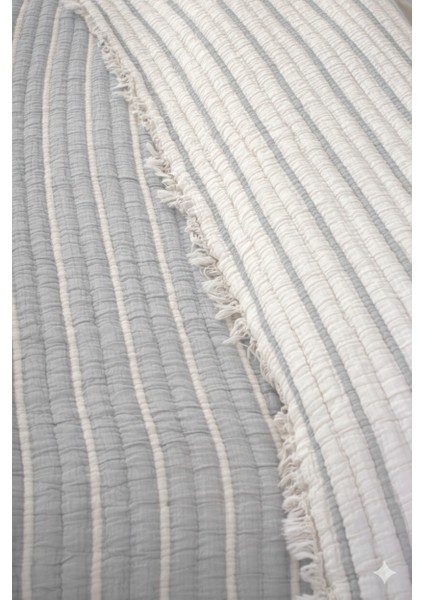 Lüks Multi Muslin %100 Pamuk Çift Kişillik Yatak Örtüsü 230X250 cm Battal Boy 2 Yastıklı fırsatları