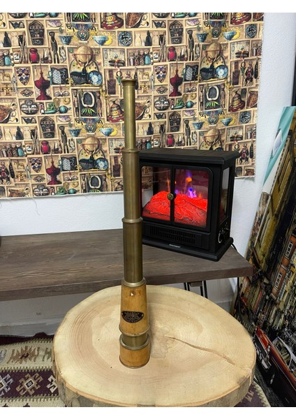 Kelvin & Hughes 1917 Vintage Pirinç Teleskop – Retro Denizci Dekoratif Dürbün indirimleri