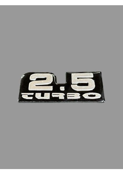 Turbo 2,5 Yazı Alüminyum Araç Aksesuarı