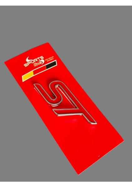 St Metal Arka Bagaj Yazısı 7cm Kırmızı fiyatları