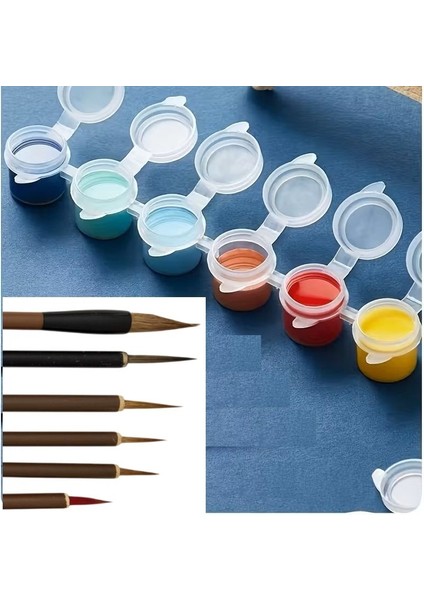 Çini Tahrir, Seramik Sırlama Fırça Seti, Seramik Boyama, Çini, Vazo, Resim, Brush-7 Adet indirimleri