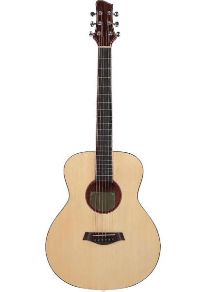 Gitar Seti, Akustik Gitar Seti Günlük Kullanım Için Konser Torbasıyla Güçlü Taşınabilir Güçlü (Orijinal Ahşap Rengi)