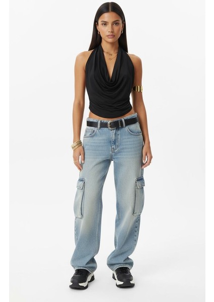 Boyundan Bağlamalı Sırtı Açık Degaje Bluz fiyatları