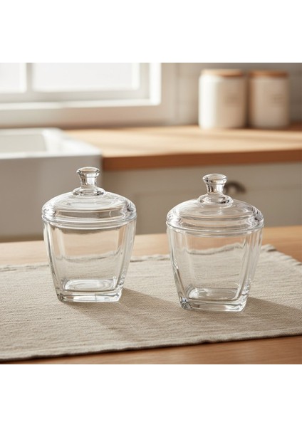 Sina 2’li Kapaklı Cam Şekerlik Seti 2 x 275 Ml. fiyatları