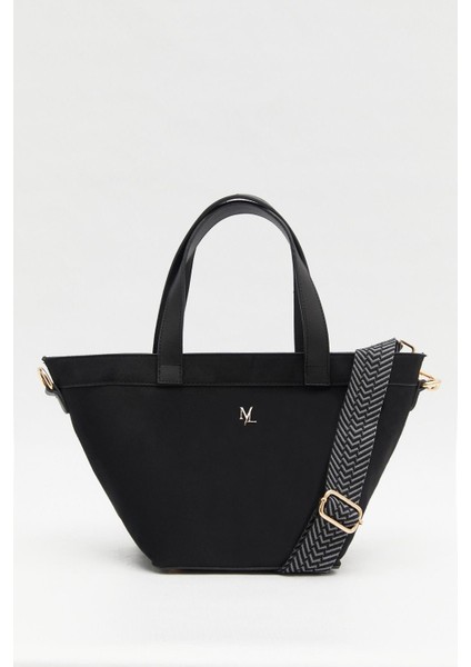 City Süet Çanta Siyah