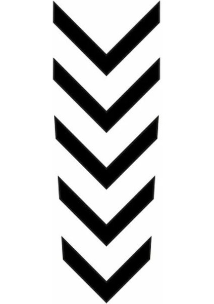 Çatal Ok 3 Motosiklet Çamurluk Sticker 34 cm x 6 cm