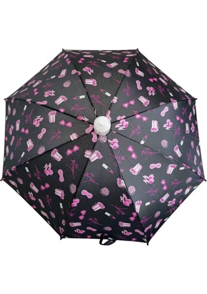 71cm Katlanır Kılıflı Düdüklü Çocuk Şemsiyesi Yağmur Kış Sonbahar RB0497
