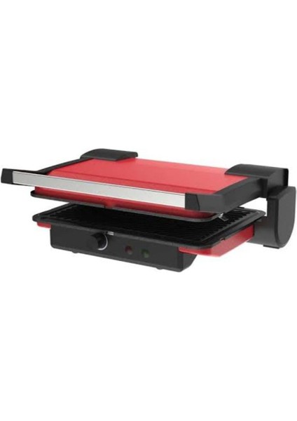 Essence 6 Dilim Kapasiteli Granit Plakalı Tost Makinesi Kırmızı