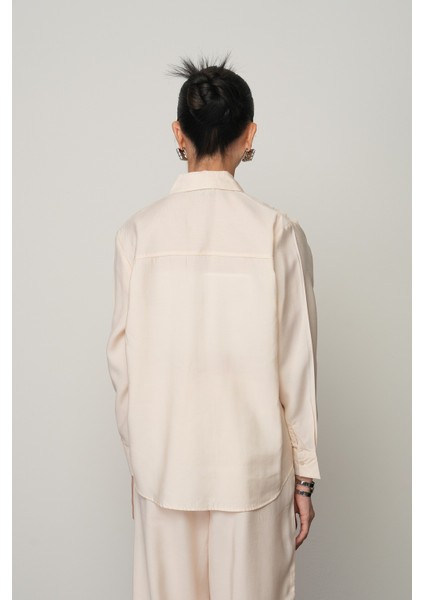 Kadın Önü Gül Işlemeli Düz Renk Gömlek indirimleri