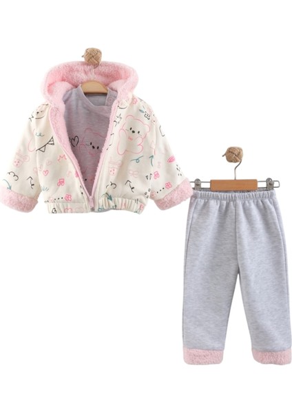 Ayıcık Baskılı 3 Lü Takım