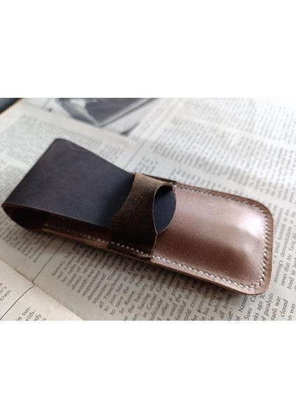 Crazy Gerçek Deri Özel Kalemleriniz Için Kalemlik ( 2*3 Kalem Için ) 27 cm \ 6 cm Lmn1