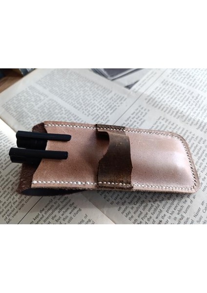 Crazy Gerçek Deri Özel Kalemleriniz Için Kalemlik ( 2*3 Kalem Için ) 27 cm \ 6 cm Lmn1 fiyatları