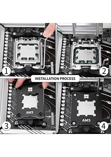 Thermalright Asf-Siyah Am5 Cpu Tutucu, Düzeltici Bükülme Önleyici Sabitleme Çerçevesi, Am5 Tam Fit Sabit Işaretsiz Montaj, Am5 Bükülme Önleyici Kontak Çerçevesi, Cpu Soğutucu Standardı fiyatları