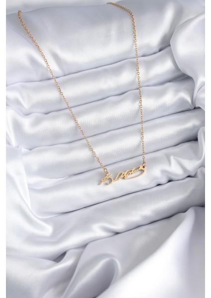 316L Çelik Zincir Gold Renk Atatürk Imzası Model Kadın Ke fiyatları