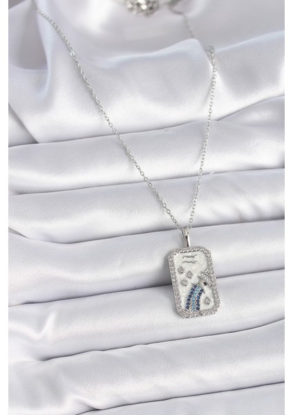 bulurum 316l çelik gümüş renk zincir kova burcu zirkon taşlı kadın ke fiyatları