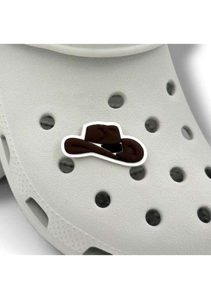 Terlik Süsü ve Aksesuarı , Çanta Süsü – Jibbitz 3D Kovboy Şapkası Figür Aksesuar