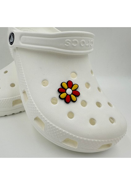 Terlik Süsü ve Aksesuarı , Çanta Süsü – Jibbitz 3D Renkli Papatya Logo Aksesuar fiyatları